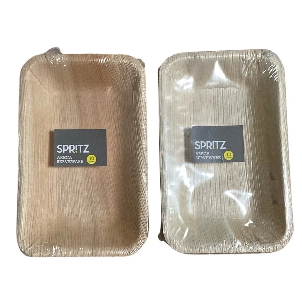 Spritz Areca Serveware Eco-Friendly Plates. Set of‎ 2
